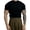Black, variant on Summer Men T-shirt Solid Color Thread Slim Fit Elastic Quick Dry Short Sleeves Sweat Absorption Thin Half-high Collar Pullover Gym Training Daily Wear Sport Top