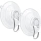 thumbnail image 5 of 12pcs Suction Cup Hooks. 1.77 Inch Clear Suction Cup With Stainless Steel Hook, 5 of 5