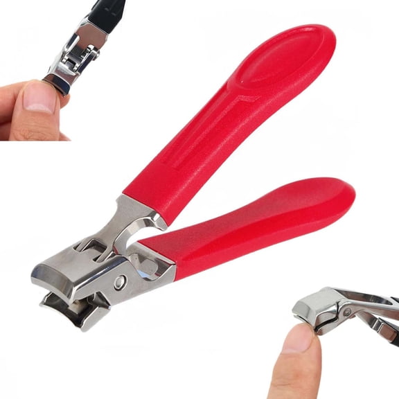 FEOLGEHLY Stainless Steel Nail Clipper, Large Wide Jaw Opening Anti-Splash Nail Cutter, Heavy Duty Fingernail & Toenail Clippers for Thick Hard Nails, Nail Trimmer for Men Women Adults and Seniors