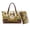 Brown and Yellow - Cat Sunflower, variant on DISNIMO Owl Dreamcatcher Print Handbag Wallet Set for Women Large Tote Bag with Matching Wallet Fashion Leather Top Handle Purse for Daily Use