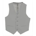 thumbnail image 3 of Boltini Italy Kids Formal Boys Suit Set - 5PC- Jacket, Shirt, Tie, Vest, Pants (Grey, 4), 3 of 5