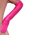 thumbnail image 4 of Long Leather Gloves Faux Leather Elbow Length Gloves for Women Evening Party Costume, 4 of 4