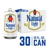 Natural Light Lager Domestic Beer 30 Pack 12 fl oz Aluminum Cans 4.2% ABV