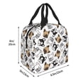 thumbnail image 4 of Kdxio French Bulldog3 Print Insulated Lunch Bag,Reusable Tote Lunch Box for Women Men,Leakproof Cooler Lunch Bags for Work Office Travel Picnic, 4 of 6