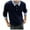 Black, variant on Polo Sweater Men Fall Winter Long Sleeve Loose Casual Lapel Collar Layered Look Cable Knit Pullover Sweaters