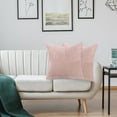 thumbnail image 3 of 18x18 Inch Corduroy Throw Pillow Covers Decorative Cushion Cases Soft Textured Farmhouse Boho Pillow Shams for Sofa Couch Living Room Bedroom Home Decor Modern Nordic Style, 3 of 4