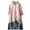 Pink, variant on Cotton Linen Button Down Shirts for Women Plus Size Oversized Ruffle 3/4 Sleeve Collared High Low Blouse Tops Summer Fashion Clothes White L