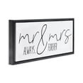 thumbnail image 3 of Stupell Industries Contemporary Romantic Always & Forever Black Floating Frame Canvas Art, 25 x 11, by Marla Rae, 3 of 8