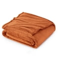 thumbnail image 1 of Manta polar para cama, color naranja quemado, mango, 300 g/m², 1 of 8