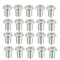 thumbnail image 1 of Unique Bargains M6x12mm Rivet Hex Socket Head Insert Nut Screw Post Nickel Plated 20pcs, 1 of 5