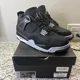 thumbnail image 1 of Ni - ke Air Jordan 4 Retro SE- Black Canvas- Size 9M/10.5W, 1 of 5