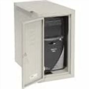 Global Industrial Security Computer CPU Enclosed Cabinet Side Car Dark Gray