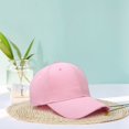 thumbnail image 4 of Opolski Men Outdoor Hat Women Peaked Adjustable Long Brim Baseball Hat for Men Women Sun Anti uv Solid Color Outdoor Pink, 4 of 8