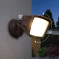 thumbnail image 4 of LEONLITE 2 Pack LED 3CCT Flood Light Dusk to Dawn, 40W Sensor Security Light, 3000K/4000K/5000K Selectable, Adjustable Head, Bronze, 4 of 5