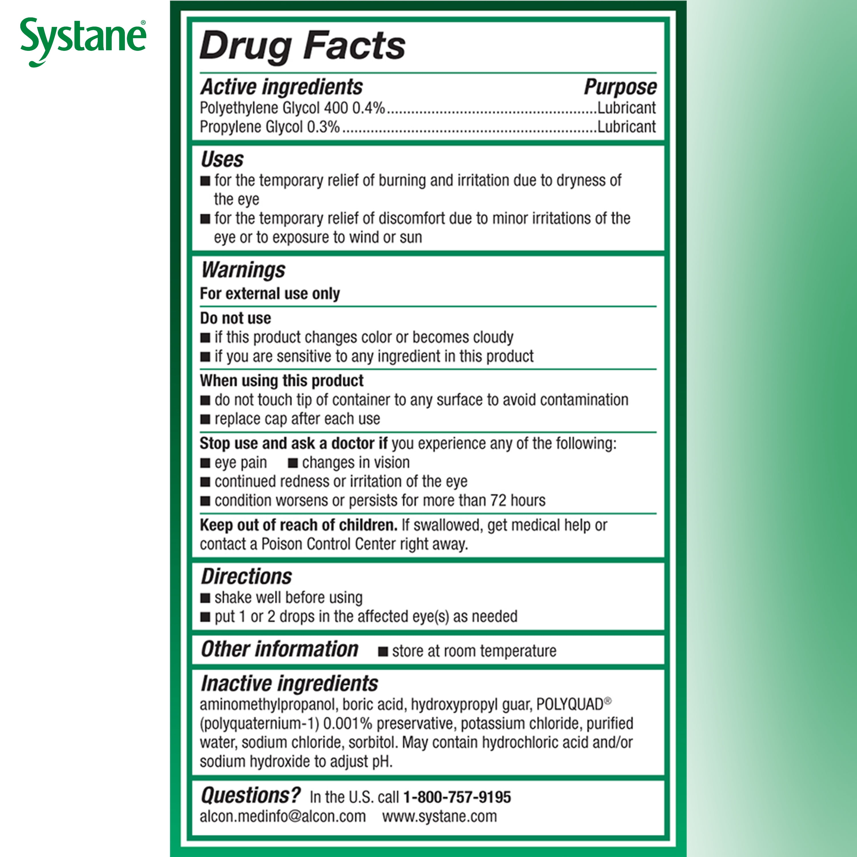 Systane Ultra Dry Eye Care Symptom Relief Eye Drops, Twin Pack