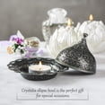 thumbnail image 3 of Crystalia 4.25 Inch Round Traditional Oriental Metal Decorative Bowls, Set of 2, 3 of 6