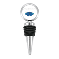 thumbnail image 1 of Bouchon de Bouteille Collection Bleue en Acier Inoxydable Caoutchouc Réutilisable, 1 of 4