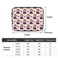 thumbnail image 4 of LNWH Evil Bone Spider Candy Pattern Laptop Sleeve, Notebook Computer Pocket Tablet Briefcase Carrying Bag, 17 inch Laptop Case, 4 of 8