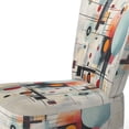 thumbnail image 4 of Designart "Geometric Metamorphosis Colorful Suprematism" Chaise d'Appoint Abstraite Multicolore - Fauteuil Moderne pour Chambre, 4 of 7