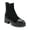 Black, variant on Womens Hadria Suede Pull On Ankle Boots