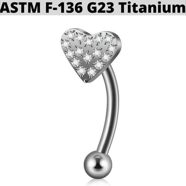 1PC G23 TItanium Butterfly Rook Piercing Cz Crown Eyebrow Navel Ring Flower Cuved Barbell Ear Tragus Cartilage Earrings Piercing ZR