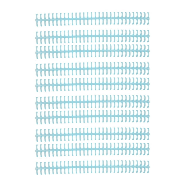 Cergrey PP Binding Comb, Transparent Light Blue, 10 Count