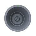 thumbnail image 5 of Algreen Crete 26" Self-Watering Planter, Round, Warm Grey Resin, 5 of 5