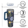 thumbnail image 4 of OBREWU Pioneer Flower Tumbler with Handle and Lid,Pioneer Flower 40oz Double Wall Vacuum Insulated Tumbler,Cups Gift for Women and Men, 4 of 7