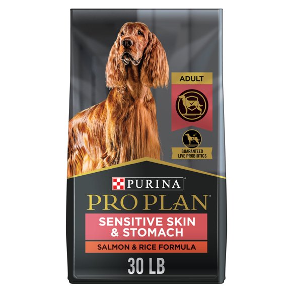 Purina Pro Plan Specialized Sensitive Skin & Stomach Salmon & Rice Formula, Dry Dog Food 13.6kg