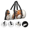 thumbnail image 3 of Balery Cowboy Riding Horse Bolsa de Gimnasio para Mujeres y Hombres, Bolsa de Viaje Impermeable, Bolsa de Fin de Semana con Compartimento para Zapatos y Bolsillo Húmedo, 3 of 6