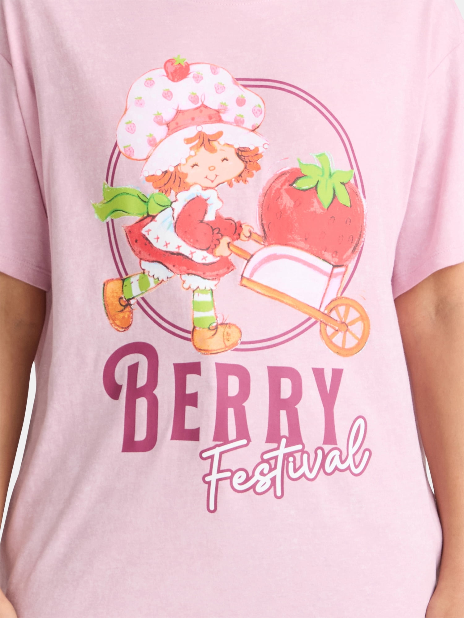 Strawberry Shortcake Women's Graphic Tee with Short Sleeves, Sizes XXS-XXL