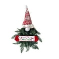 thumbnail image 2 of Christmas Gnome Wreath, Festive Holiday Door Decoration, Durable Handmade Christmas Wall Hanging with Easy-to-Hang Loop, Versatile Seasonal Decor for Front Door or Indoor Use, 2 of 6