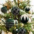 thumbnail image 6 of Large Flocked Rhinestone Christmas Ornaments Set, Big Christmas Ball Decorations for Tree and Home, Festive Ornament Covers for Holiday Celebrations, Perfect for Christmas Gifts and Decor, 6 of 6