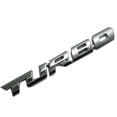 thumbnail image 2 of Opvise Cool 3D Alloy Metal Letter Turbo Car Motorcycle Emblem Badge Sticker Decal Decor, 2 of 3