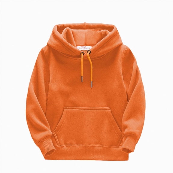 Hessimy 3-4 Years Toddler Boys Basic Pullover Hoodie with Drawstring,Comfortable Long Sleeve Sweatshirt with Front Pocket