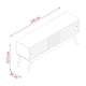 thumbnail image 5 of Mueble Rack 1.5 Elegante para TV hasta 65” Cinamomo/Blanco, 5 of 5