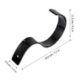 thumbnail image 2 of Miangastore Commercial Belt Racks Rectangular Acrylic 2Pcs 7.07X4.32X1.38 Inch, 2 of 8