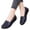 Dark Blue, variant on YOUYEDIAN Flat Shoes for Women Spring Summer Dressy Loafers Non Slip Slip on Casual Walking Shoes Business Closed Toe Orthopedic Shoes (White)