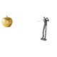 thumbnail image 1 of Figura de resina moderna, escultura artística de fruta y golfista, estatua para mesa, estantería, comedor, dormitorio, oficina, estante, palo de golf., 1 of 8
