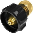 thumbnail image 2 of Propane Refill Adapter, Gas Cylinder Tank Coupler, Fits QCC1 / Type1 Propane Tank, Fill 1lb Bottles from 20lb Tank, Solid Brass QCC1 Regulator Valve, 1lb Throwaway Disposable Cylinder, 2 of 6