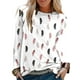 thumbnail image 1 of Blusa suelta informal con cuello redondo y manga larga para mujer Fridja  czfsfas2877, 1 of 5
