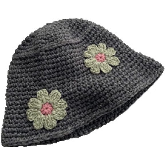 CoCopeaunts Women Beanie Hat Dome Knitted Fisherman Hat Autumn Winter Fashion Cute Outdoor Warm Hand Hook Flower Bucket Cap