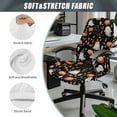 thumbnail image 6 of Renewold Office Chair Cover Stretchable Desk Chair Protector Non-slip Washable Computer Office Chair Slipcover with Elastic Bottom Halloween Decor, Witch Hat Ghost Black Cat Pumpkin, L, 6 of 7