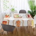 thumbnail image 5 of Yayeee Tablecloths for Rectangular Tables 60 x 60 inch Party Table Cover, Various Toasts, 5 of 6
