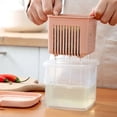 thumbnail image 3 of PanBiqintyy Double Layer Vegetables Sealed Keeper Fresh Storage Box With Drain Basket Refrigerator Use Draining Crisper Strainers Container, 3 of 9