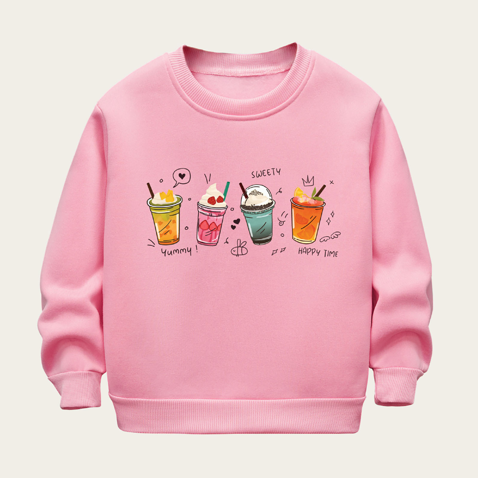 Sweat à Capuche Halloween Pour Enfants - Imprimé Citrouille, Polaire épais, Manches Longues