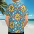 thumbnail image 6 of High Quality Hawaiian Shirts for Men Short Sleeve Aloha Beach Shirt Floral Summer Casual Button Down Shirts Blouses, 6 of 7
