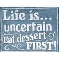 thumbnail image 2 of Larson, J.  32x26 Black Ornate Wood Framed with Double Matting Museum Art Print Titled - Eat Dessert First, 2 of 4