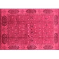 thumbnail image 1 of Ahgly Company Indoor Rectangle Oriental Pink Industrial Area Rugs, 7' x 10', 1 of 4
