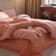thumbnail image 3 of Xiao Hua Juego de sábanas, juego de sábanas y fundas de almohada, juego de cama individual, ropa de cama de hotel, decoración del hogar (naranja), 3 of 5